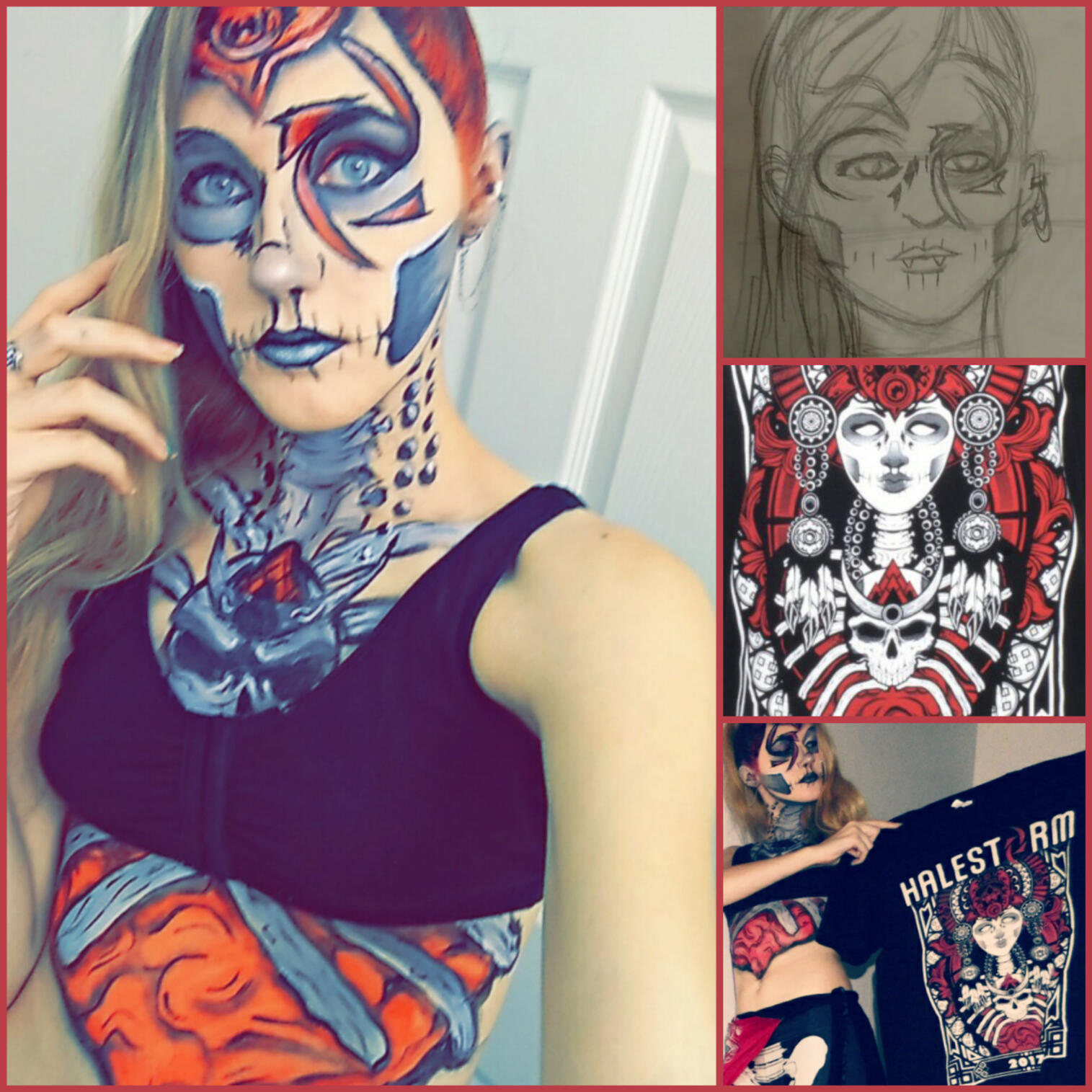 halestorm concert makeup